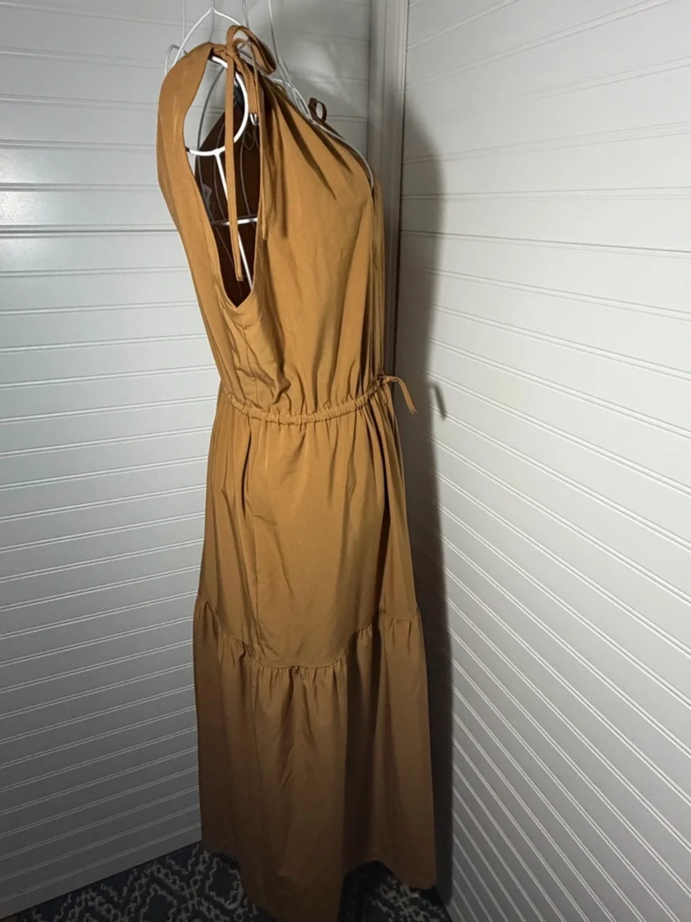 Calvin Klein Deep Tan Maxi Dress - Picture 3 of 11